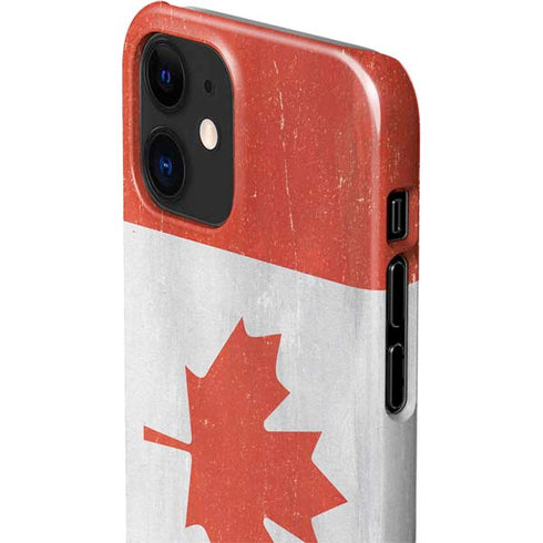 Canada Flag Distressed iPhone 12 Mini Lite Case